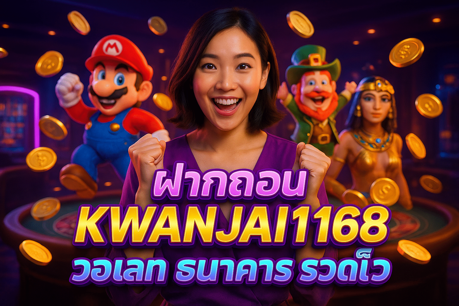 ฝากถอน KWANJAI168 วอเลท ธนาคาร รวดเร็ว